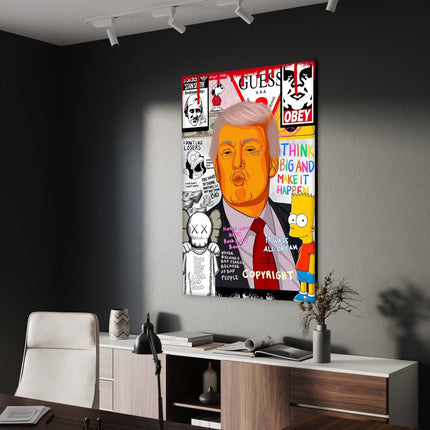 Donald Trump - Leinwandbild Pop Art (Canvas) kaufen bei Linkreich – Jetzt entdecken!