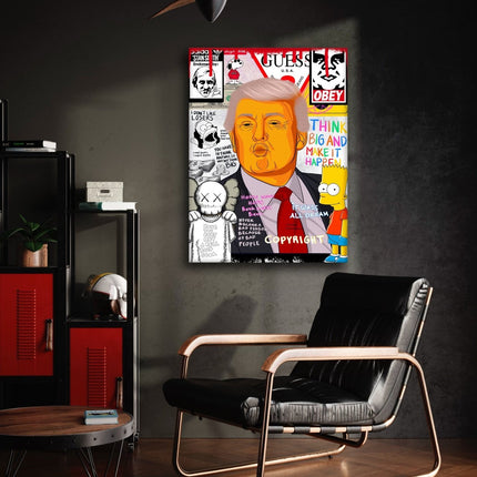 Donald Trump - Leinwandbild Pop Art (Canvas) kaufen bei Linkreich – Jetzt entdecken!