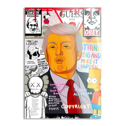 Donald Trump - Leinwandbild Pop Art (Canvas) kaufen bei Linkreich – Jetzt entdecken!