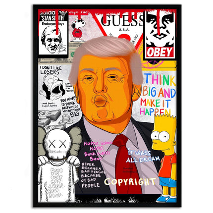 Donald Trump - Leinwandbild Pop Art (Canvas) kaufen bei Linkreich – Jetzt entdecken!