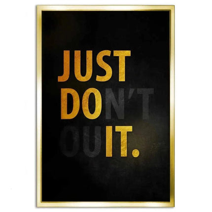 Don't quit - Leinwandbild Motivation (Canvas) kaufen bei Linkreich – Jetzt entdecken!