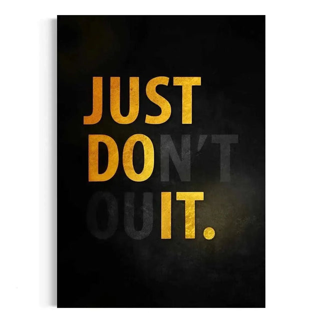 Don't quit - Leinwandbild Motivation (Canvas) kaufen bei Linkreich – Jetzt entdecken!