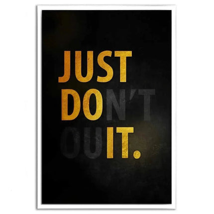 Don't quit - Leinwandbild Motivation (Canvas) kaufen bei Linkreich – Jetzt entdecken!