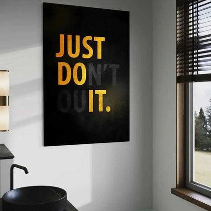 Don't quit - Leinwandbild Motivation (Canvas) kaufen bei Linkreich – Jetzt entdecken!