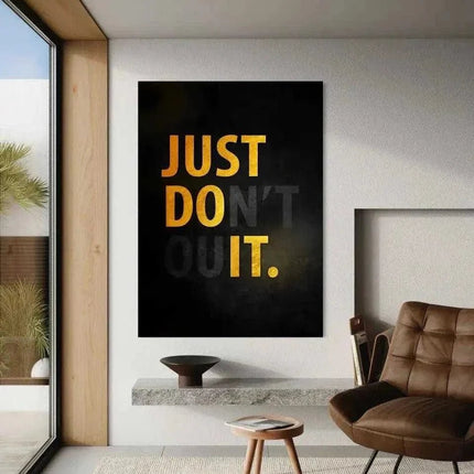 Don't quit - Leinwandbild Motivation (Canvas) kaufen bei Linkreich – Jetzt entdecken!