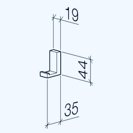 Dornbracht "Mem" Haken (platin)