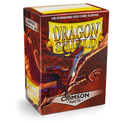 SEO. Dragon Shield Kartenhüllen 63 x 88mm Matte Sleeves Crimson (100) - Linkreich