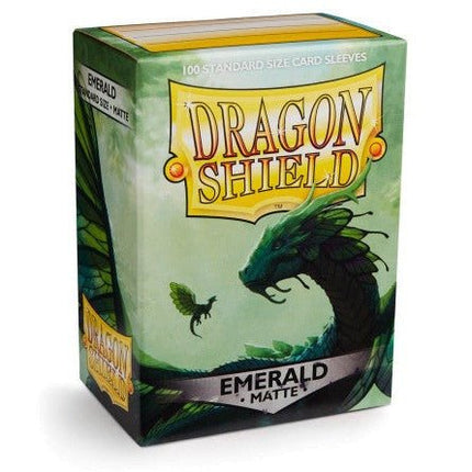 SEO. Dragon Shield Kartenhüllen 63 x 88mm Matte Sleeves Emerald (100) - Linkreich