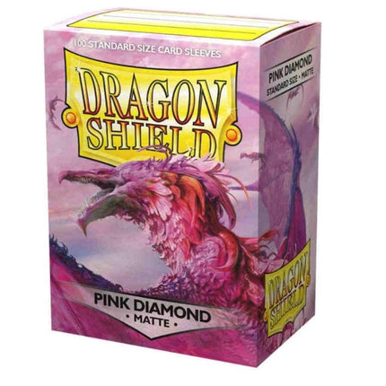 SEO. Dragon Shield Kartenhüllen 63 x 88mm Matte Sleeves Pink Diamond (100) - Linkreich