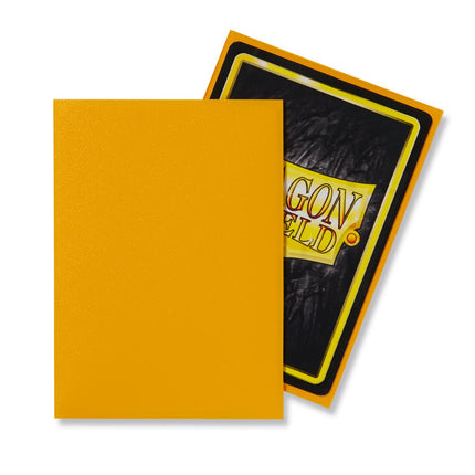 SEO. Dragon Shield Kartenhüllen 63 x 88mm Matte Sleeves Yellow (100) - Linkreich