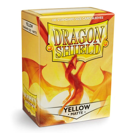 SEO. Dragon Shield Kartenhüllen 63 x 88mm Matte Sleeves Yellow (100) - Linkreich