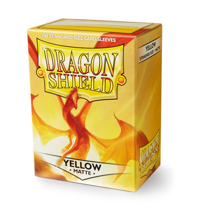 SEO. Dragon Shield Kartenhüllen 63 x 88mm Matte Sleeves Yellow (100) - Linkreich