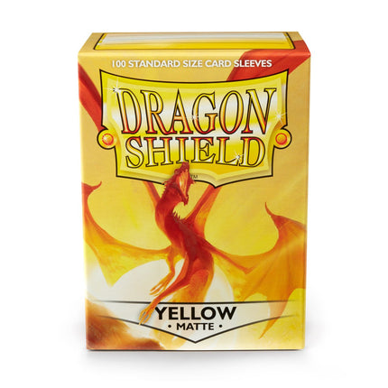 SEO. Dragon Shield Kartenhüllen 63 x 88mm Matte Sleeves Yellow (100) - Linkreich