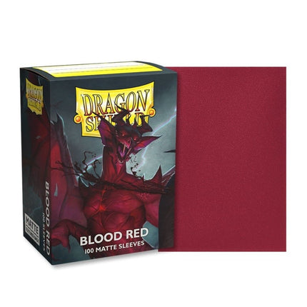SEO. Dragon Shield Kartenhüllen Matte – Blood Red Sleeves (100) - Linkreich