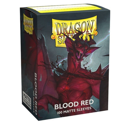 SEO. Dragon Shield Kartenhüllen Matte – Blood Red Sleeves (100) - Linkreich