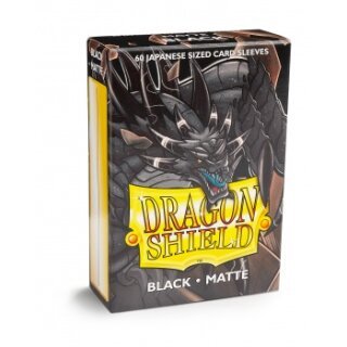 SEO. Dragon Shield Kartenhüllen Sleeves Japanische Größe Matte (60) Black - Linkreich