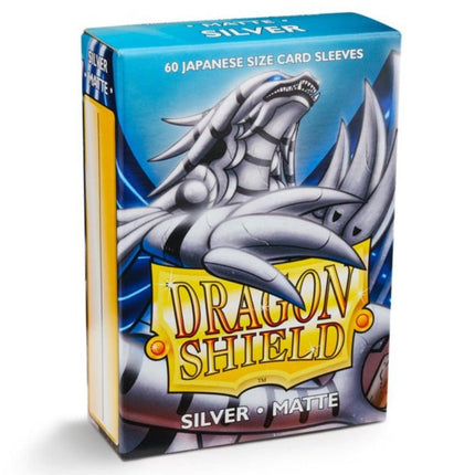 SEO. Dragon Shield Kartenhüllen Sleeves Japanische Größe Matte (60) Silber - Linkreich