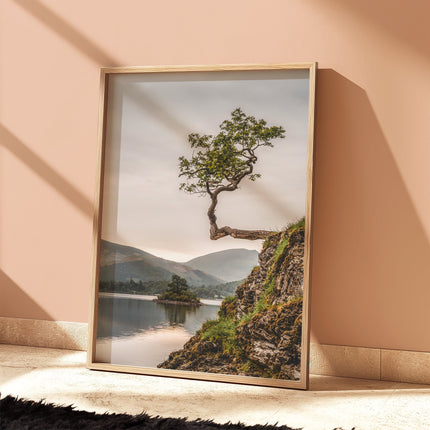 Lone Tree at Derwentwater – Lake District Wall Art Print