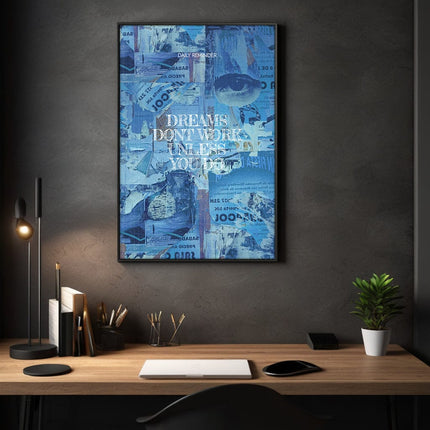 Dreams don't Work - Leinwandbild Motivation (Canvas) kaufen bei Linkreich – Jetzt entdecken!