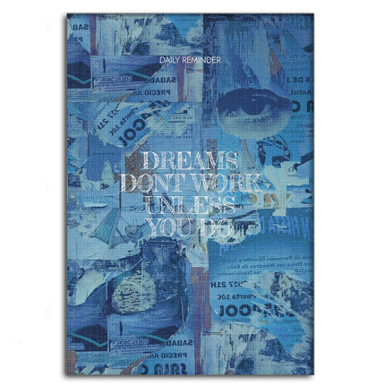 Dreams don't Work - Leinwandbild Motivation (Canvas) kaufen bei Linkreich – Jetzt entdecken!