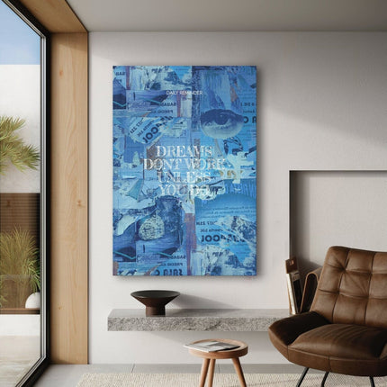 Dreams don't Work - Leinwandbild Motivation (Canvas) kaufen bei Linkreich – Jetzt entdecken!