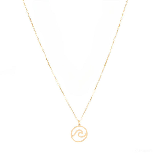 WAVE NECKLACE 18K GOLD PLATED