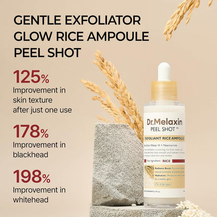 Dr.Melaxin Peel Shot Exfoliant White Rice Ampoule 80ml