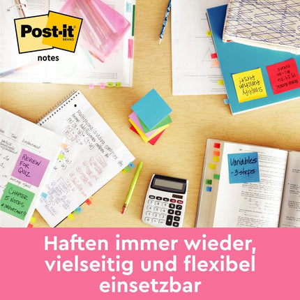 Post-it® Notes, Poptimistic Collection, 38 mm x 51 mm, 100 Blatt/Block, 12 Blöcke/Packung, Kartonverpackung, 100% PEFC, SGSCH-PEFC-COC-110078 | Packung (1 Stück)