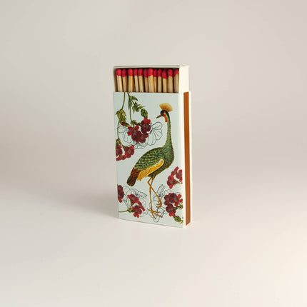 Vintage Streichhölzer – Lange Streichhölzer mit künstlerischem Motiv „Heron“