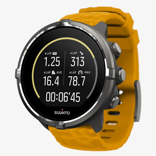 B-Ware Suunto Spartan Sport Wrist Hr Baro Amber Uhr Fitnessuhr Fitness Smartwatch Gelb