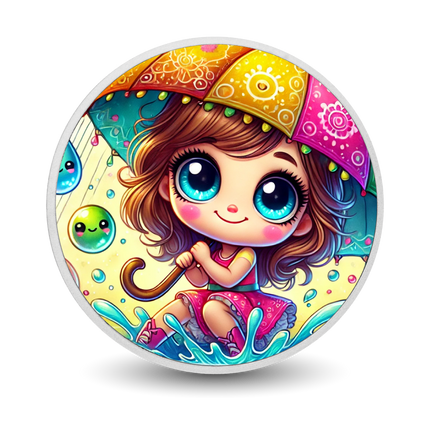 Splashy Rain Adventures 1oz Silver Coloured Coin