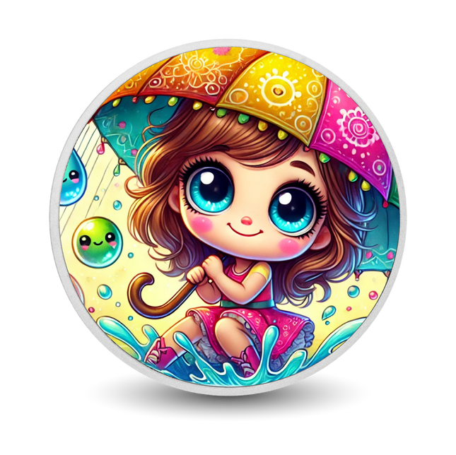 Splashy Rain Adventures 1oz Silver Coloured Coin