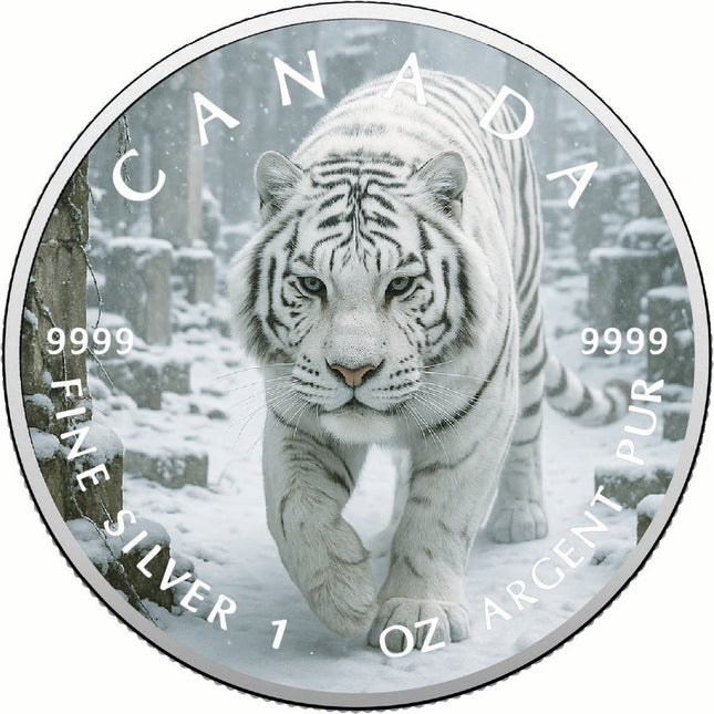 2025 Canada 1oz 9999 Silver BU Ghost of the Frozen Ruins Colourized