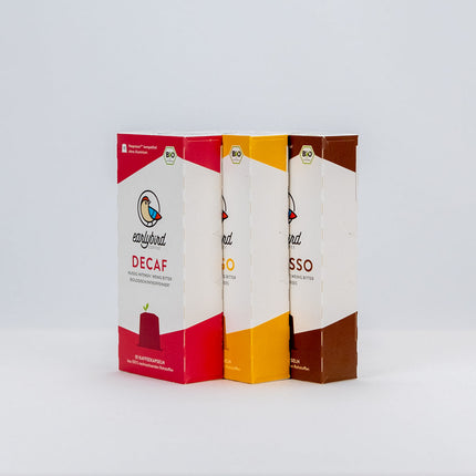 Bio Kaffeekapseln Probierpaket - 3x3 Packungen