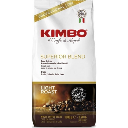 Kimbo Superior Blend – 1kg Ganze Bohnen – Neapolitanische Röstkunst mit eleganter Milde