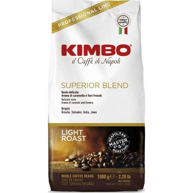 Kimbo Superior Blend – 1kg Ganze Bohnen – Neapolitanische Röstkunst mit eleganter Milde