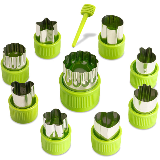 Edelstahl Ausstechformen für Gemüse Obst Gemüseausstecher - 9 Stück (Ausstechformen) kaufen bei Linkreich – Jetzt entdecken!