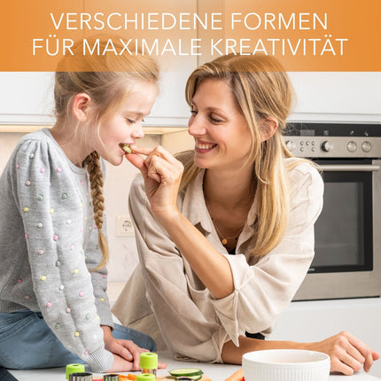 Edelstahl Ausstechformen für Gemüse Obst Gemüseausstecher - 9 Stück (Ausstechformen) kaufen bei Linkreich – Jetzt entdecken!