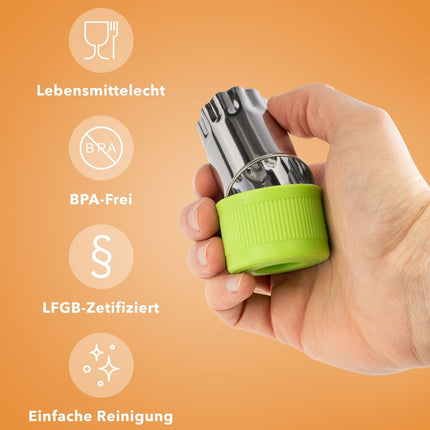 Edelstahl Ausstechformen für Gemüse Obst Gemüseausstecher - 9 Stück (Ausstechformen) kaufen bei Linkreich – Jetzt entdecken!