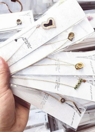 Edelstahl Schmuck , Mode Damen Halskette, Mystery Günstige Halskette - Linkreich