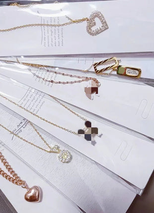 Edelstahl Schmuck , Mode Damen Halskette, Mystery Günstige Halskette - Linkreich
