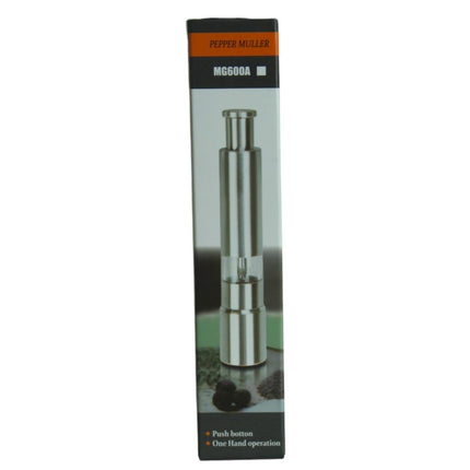 EdelstahlPfeffermühle MG600A Manuelle Salz und Pfeffermühle mit EinhandBedienung