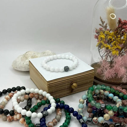 Edelstein-Armband – Natursteinarmbänder für Damen & Herren - B13 Linkreich