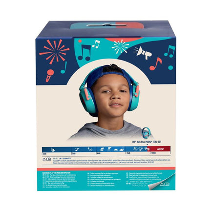 3M™Gehörschutz für Kinder mit Gehörschutz PKIDSP-TEAL-E, türkis (87-98 dB) | Packung (1 Stück)