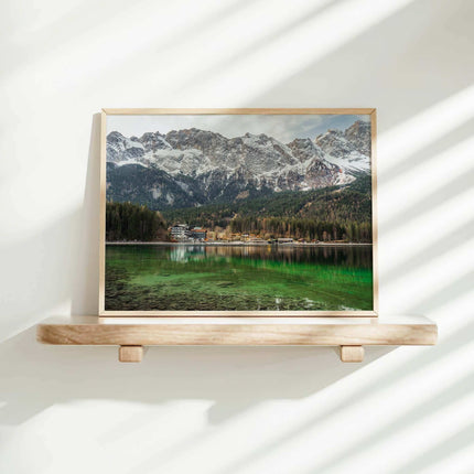 Eibsee Wall Art Print – Bavarian Mountain Print