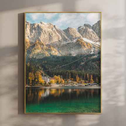 Eibsee Lake Wall Art – Bavarian Alps Photography Print