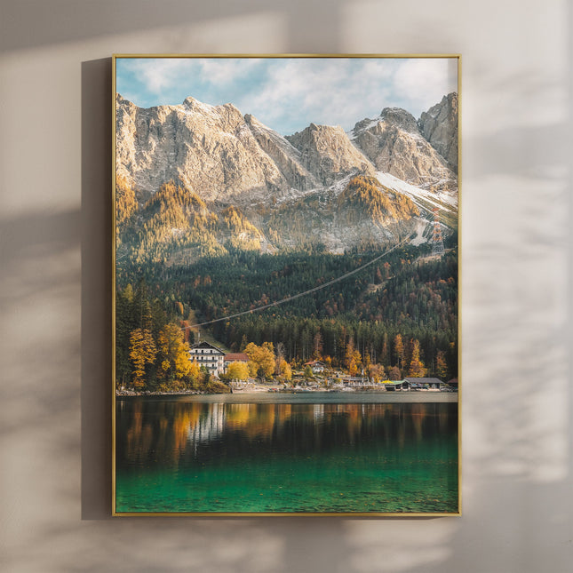 Eibsee Lake Wall Art – Bavarian Alps Photography Print
