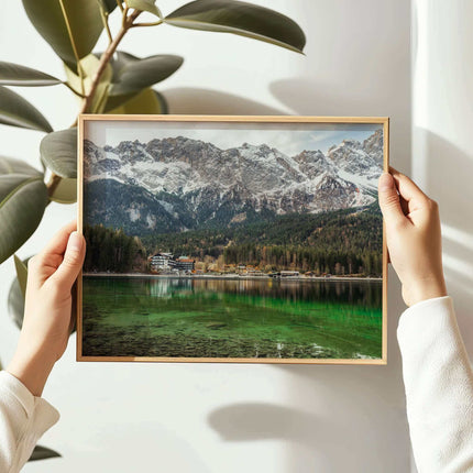Eibsee Wall Art Print – Bavarian Mountain Print