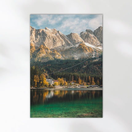 Eibsee Lake Wall Art – Bavarian Alps Photography Print