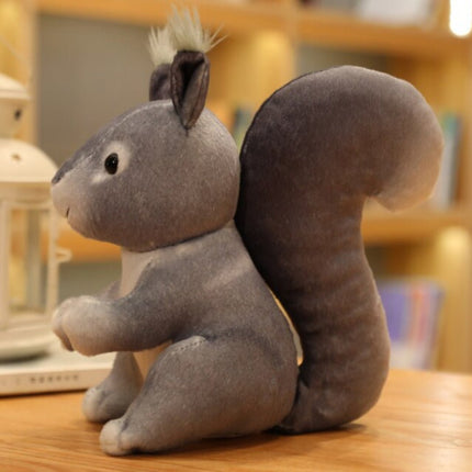 SEO. Eichhörnchen Kuscheltier - 25 cm Plüschtier für Kinder süßes Stofftier - Linkreich